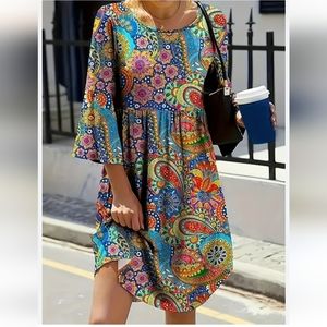 Made With Love Psychedelic Retro Dress